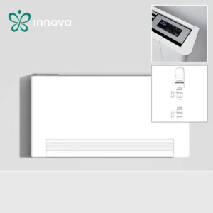 Innova, конвектор за подов монтаж RS 800B + управление за вграждане SmartTouch + трипътен вентил (*)