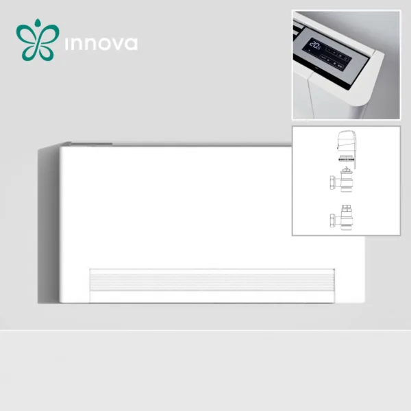 Innova, конвектор за подов монтаж RS 800B + управление за вграждане SmartTouch + трипътен вентил (*)