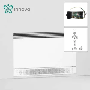 Innova, конвектор за подов монтаж RSI 800B + платка за вграждане ESE645 + трипътен вентил
