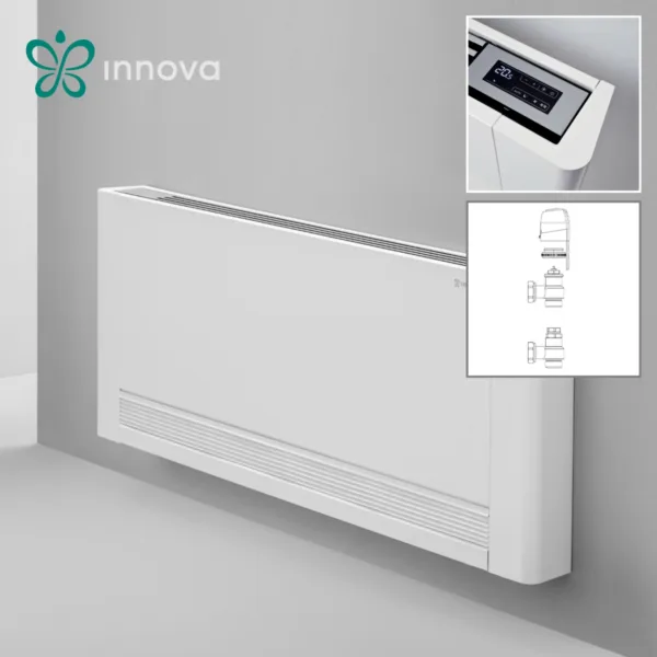 Innova, конвектор за подов монтаж SL 800 + управление за вграждане SmartTouch + трипътен вентил