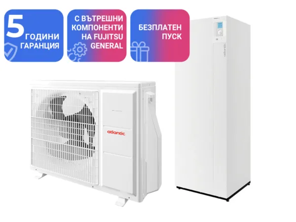 Термопомпа Atlantic ALFEA EXTENSA DUO A.I. R32 10 Kw с вграден бойлер 190 литра - отопление, охлаждане и БГВ